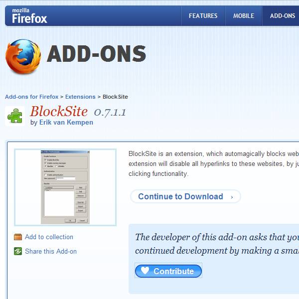 Как заблокировать доступ к нежелательным сайтам в Mozilla Firefox.